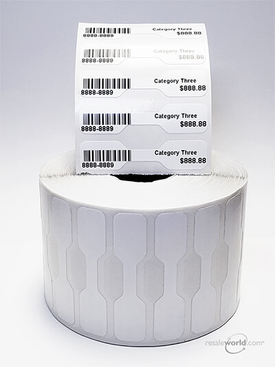 Thermal Jewelry Tags, 0.5" x 2.1875", 2000 count