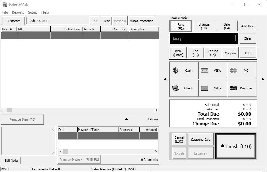 point-of-sale Liberty Point of Sale Module