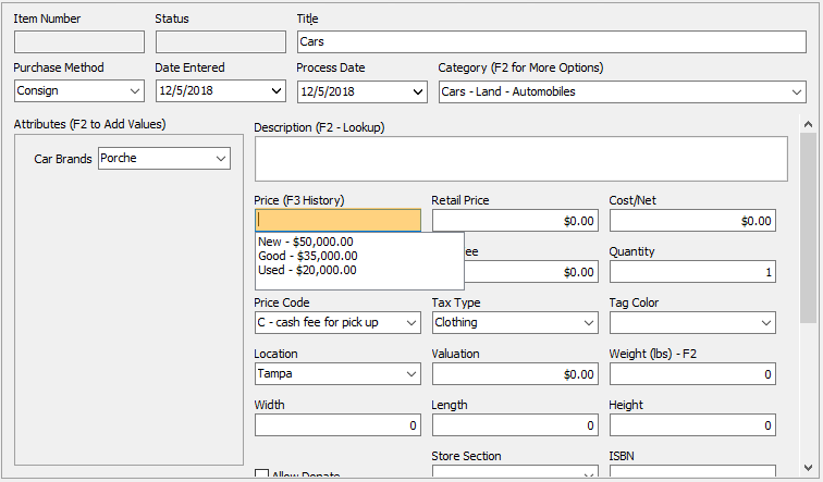 Pricing Guide Levels