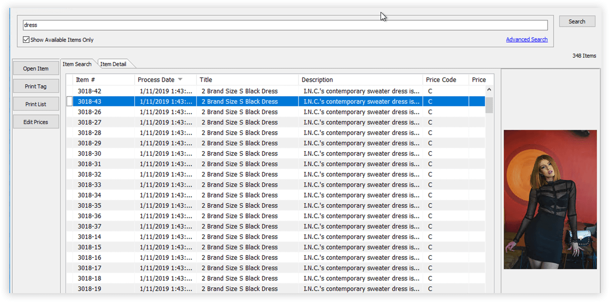 Liberty Item Lookup