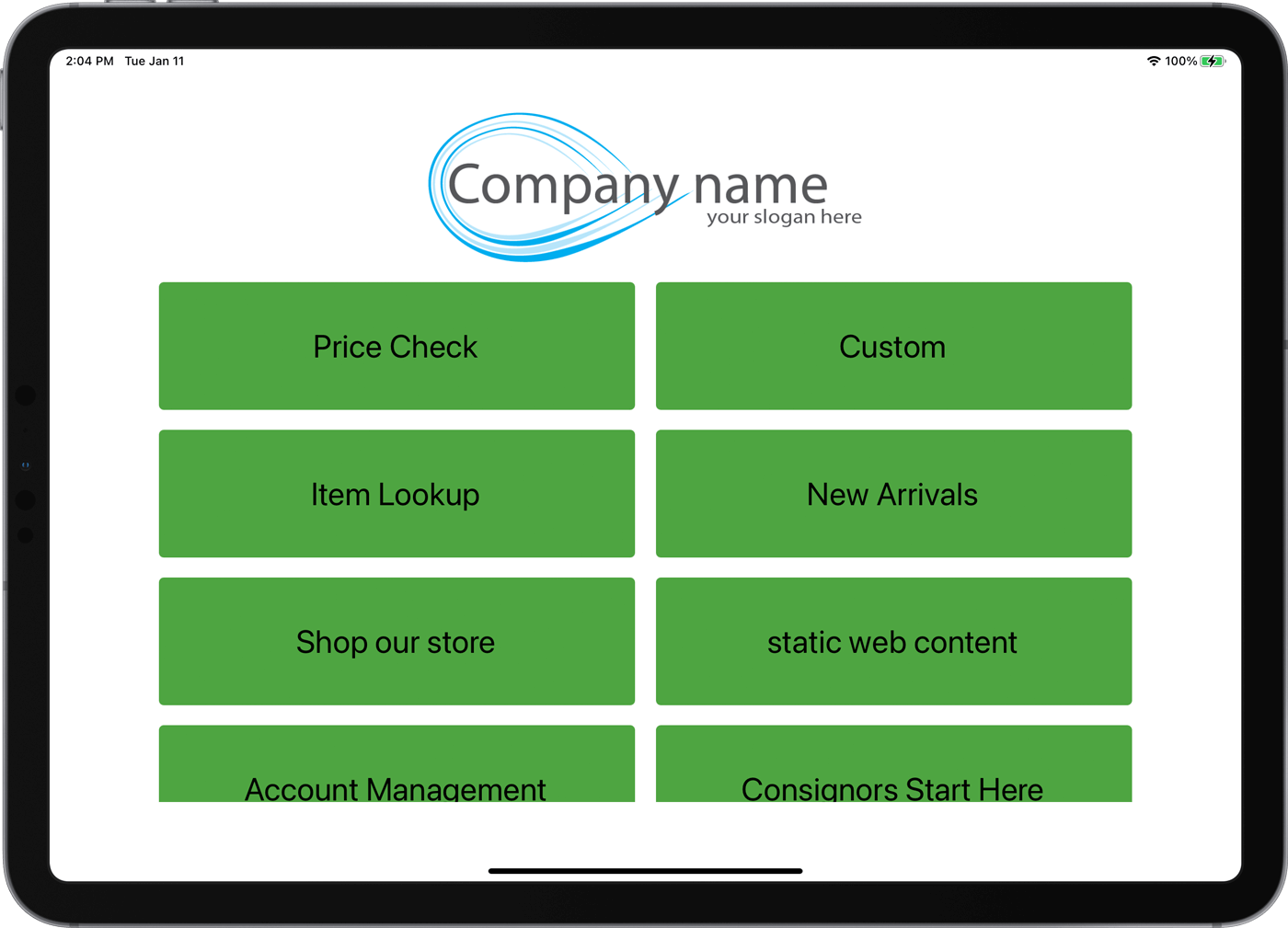 Welcome-screen